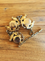 Charger l&#39;image dans la galerie, Bracelet large chaîne en métal doré
